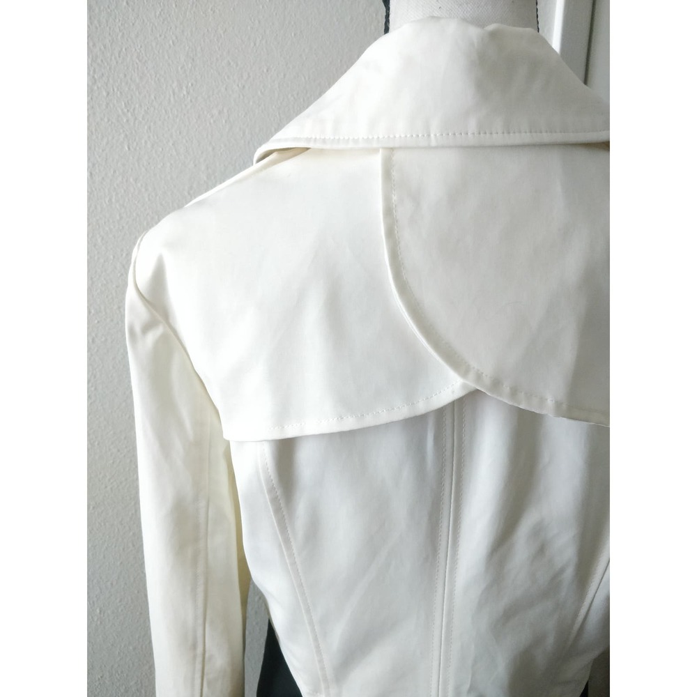 3/$20 Forever 21 Black White Colorblock Peacoat Trench Longline Jacket M - Picture 7 of 13